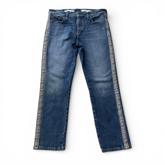 Pilcro and the Letterpress Denim - Pilcro and the Letterpress Anthropologie Slim Boyfriend Blue Denim Jeans - 30